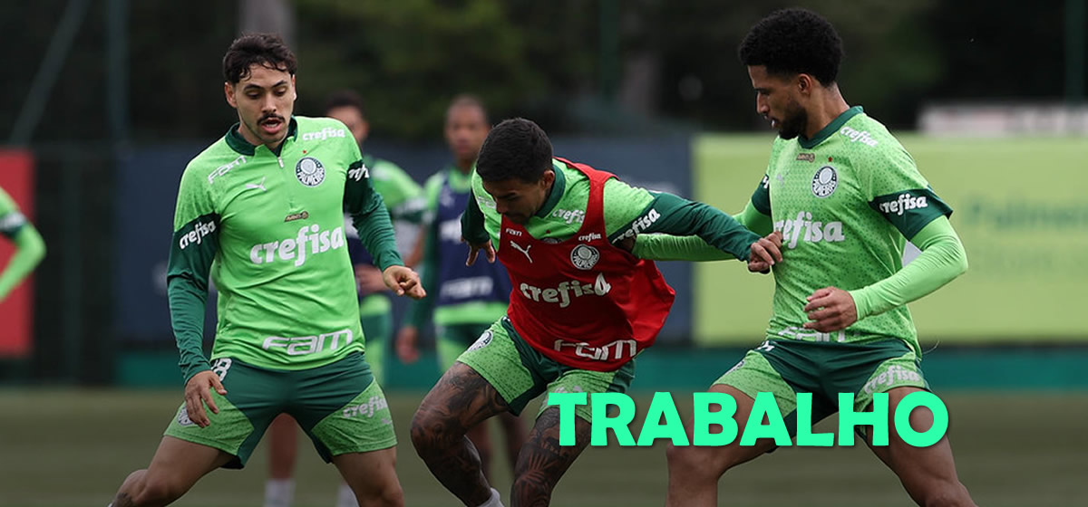 Palmeiras volta a treinar mirando jogo contra o Criciúma; veja possível escalação com convocados