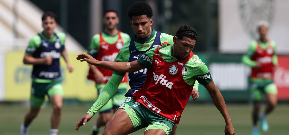 Palmeiras faz penúltimo treino antes de enfrentar o Criciúma; escalação pode ter uma novidade