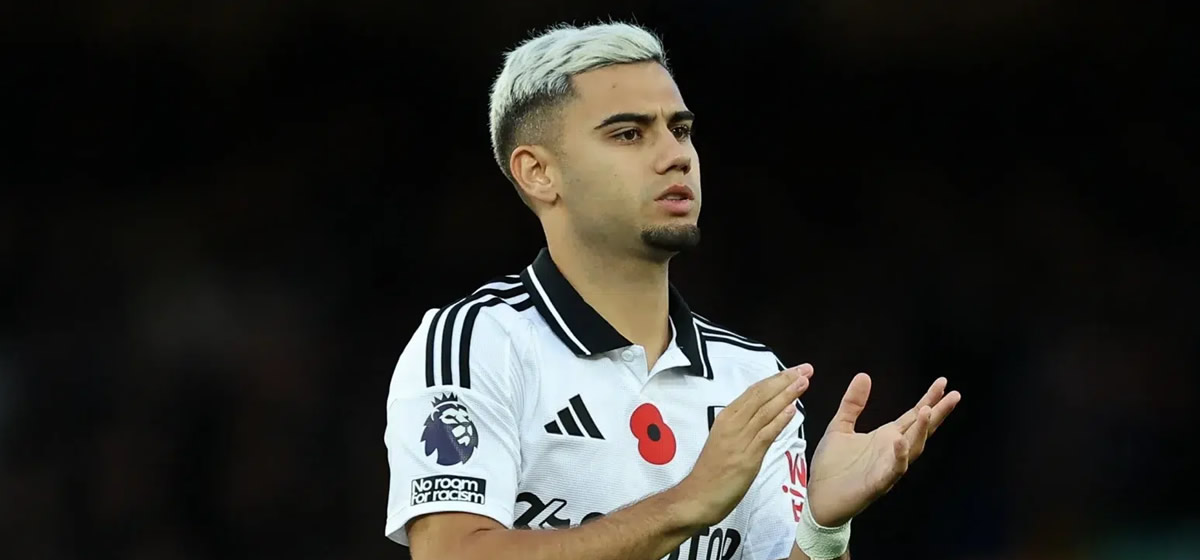 Fulham pede 35 milhões de euros por Andreas Pereira; Palmeiras pode oferecer um jogador