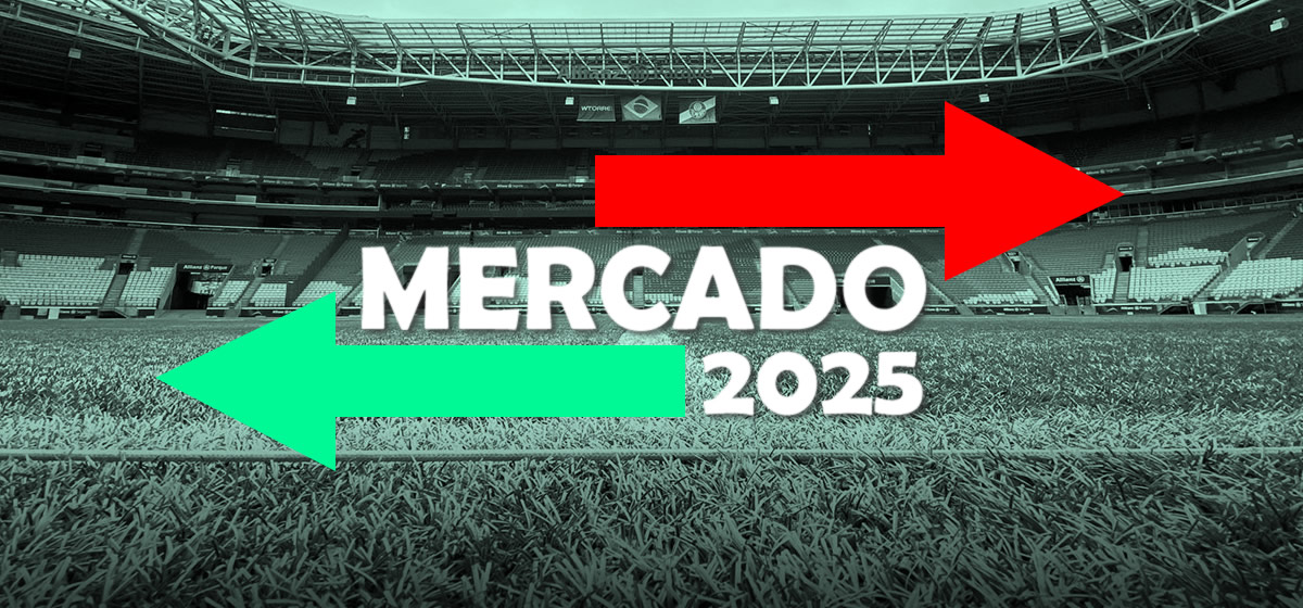 Mercado 2025: chegadas e saídas do Palmeiras para a próxima temporada