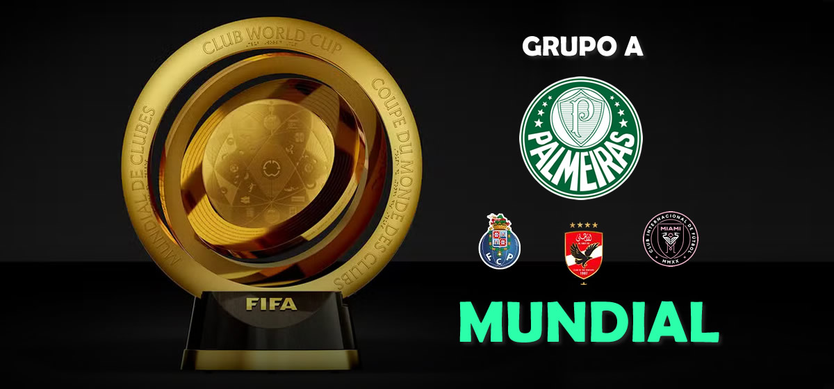 Palmeiras enfrentará Porto, Al Ahly e Inter Miami no Mundial; veja os grupos