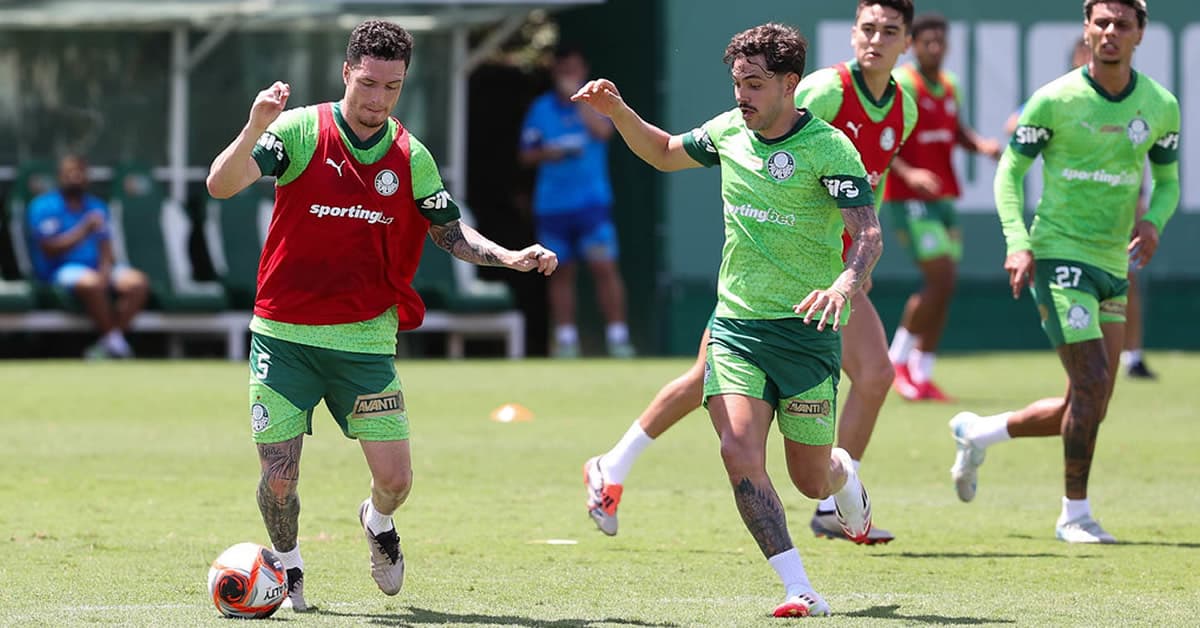 Palmeiras encerra preparação para enfrentar o Santos; veja provável escalação