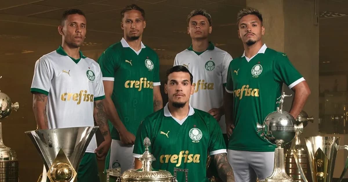 Camisa do Palmeiras foi a mais vendida pela Netshoes em 2024