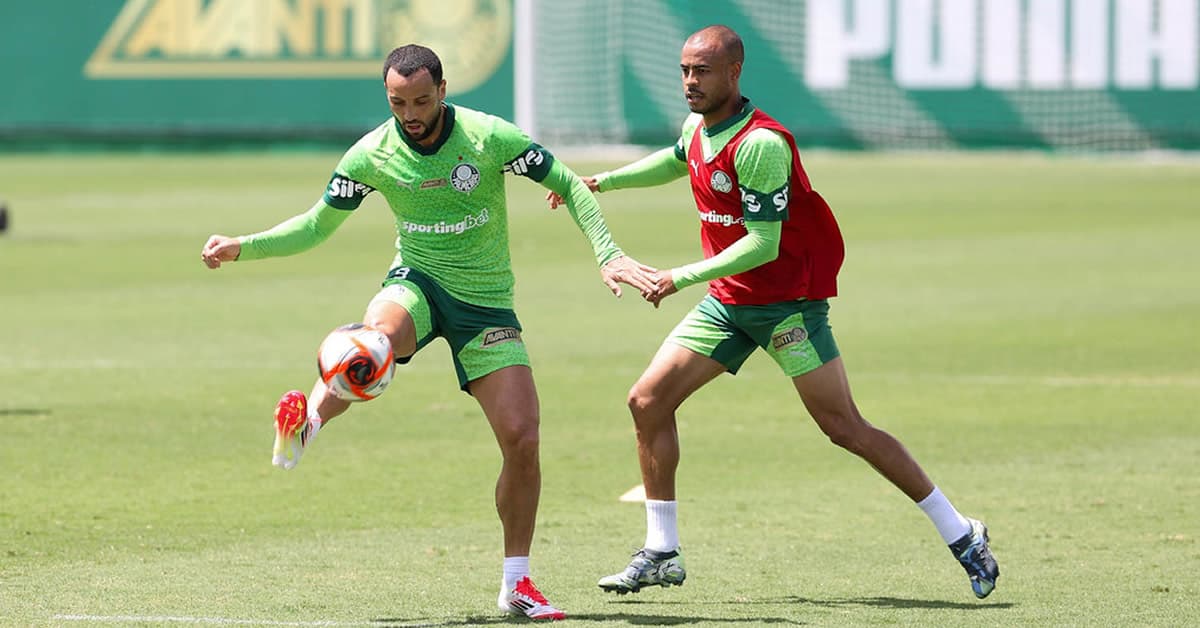 Palmeiras faz treino tático mirando jogo contra o Santos; veja possível escalação