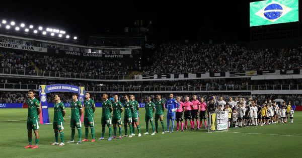 Jogo atrasado: CBF marca Santos x Palmeiras para a próxima Data Fifa