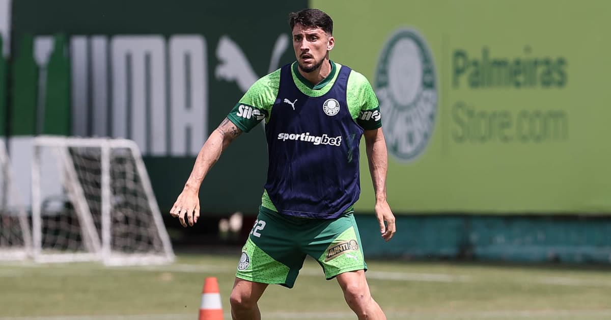 Palmeiras inicia preparação para enfrentar o Santos; Piquerez e Felipe Anderson são novidades