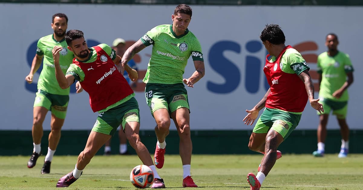 Palmeiras faz penúltimo treino antes de enfrentar o São Bernardo; veja possível escalação