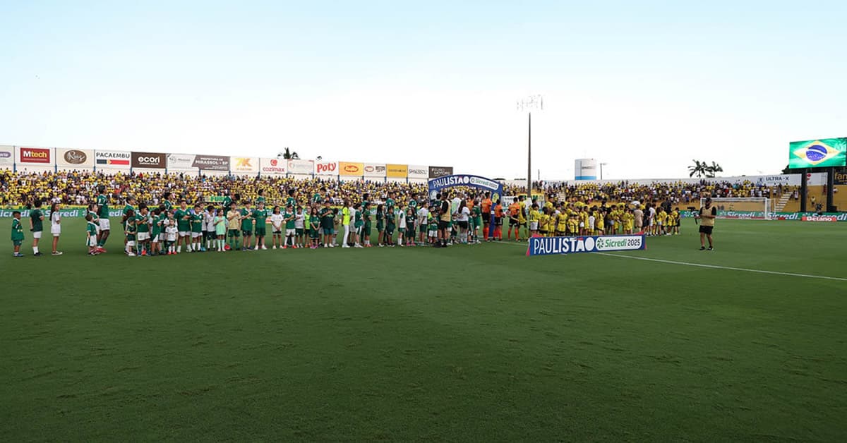 Ficha técnica de Mirassol 2 x 3 Palmeiras