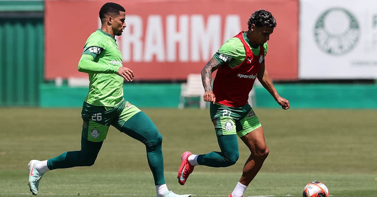 Palmeiras faz treino técnico na véspera do jogo contra o São Paulo; Felipe Anderson avança na recuperação