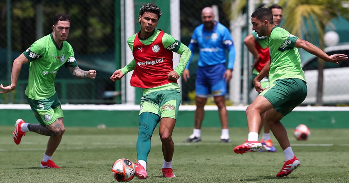 Palmeiras faz treino técnico na véspera do jogo contra a Inter de Limeira; veja provável escalação