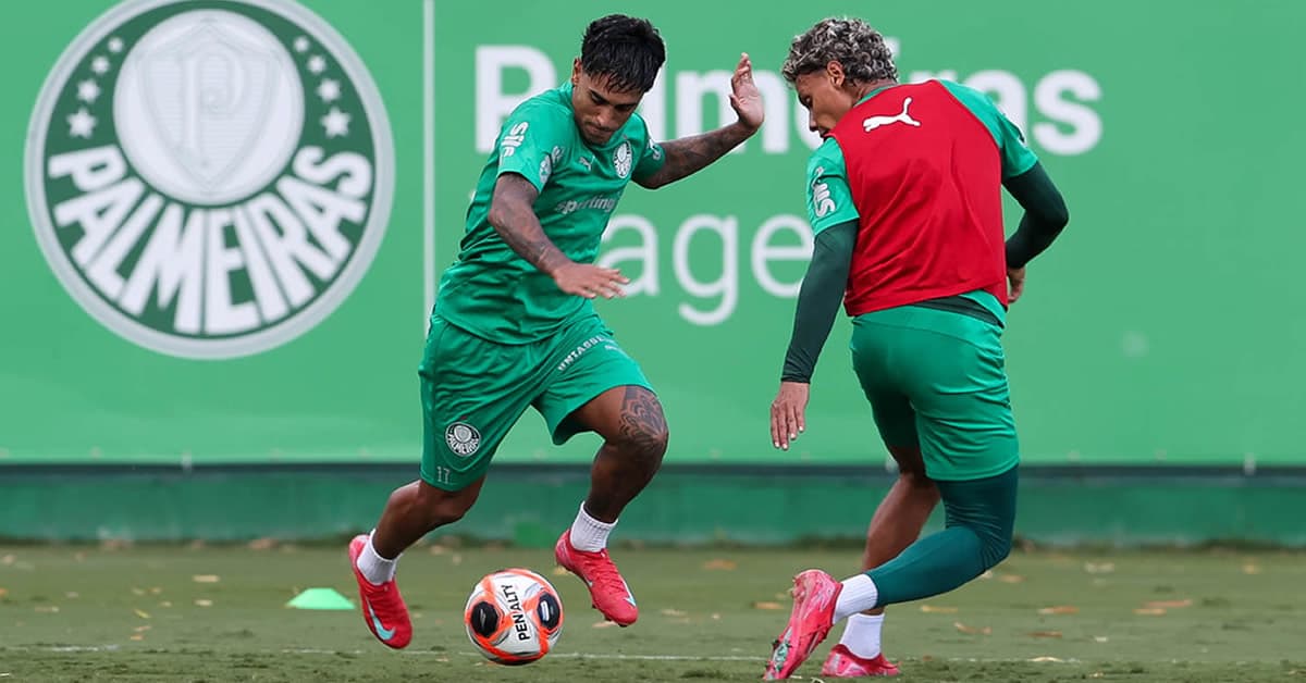 Com Vitor Roque, Palmeiras segue preparação para enfrentar o São Paulo; Abel deve mexer no time