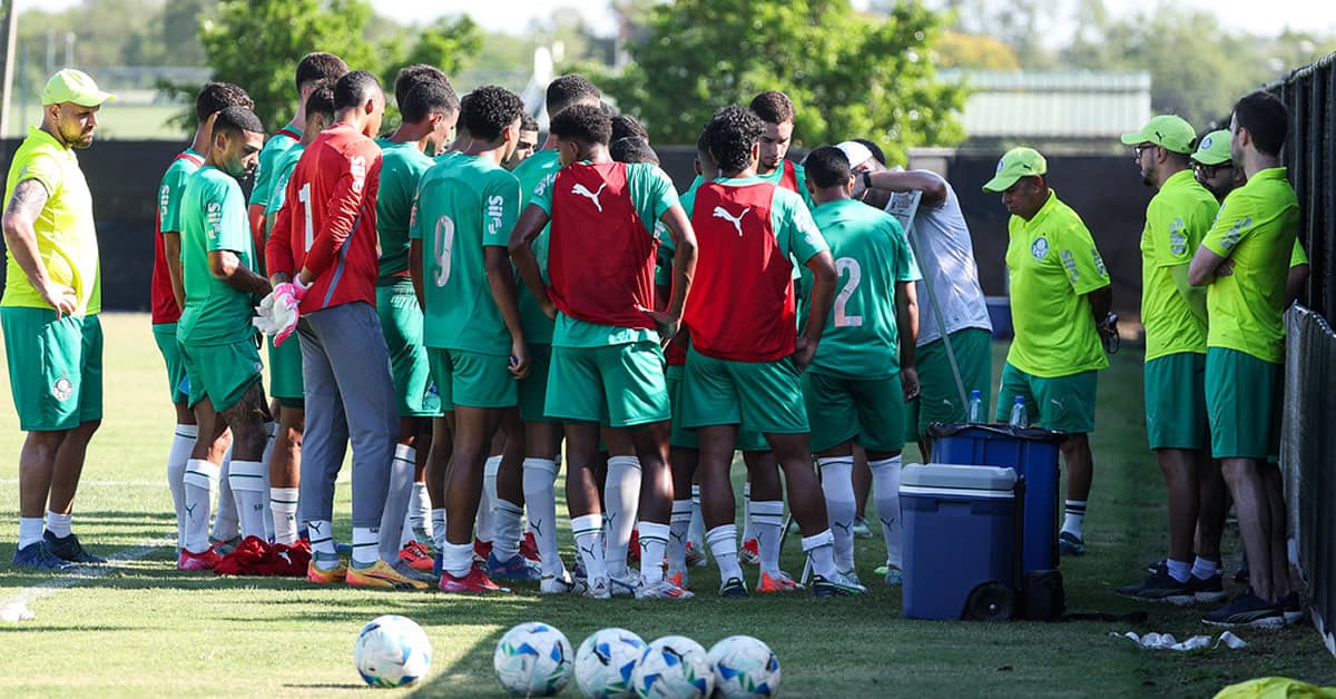 Palmeiras enfrenta o Cerro Porteño em confronto direto pela liderança do grupo na Libertadores Sub-20