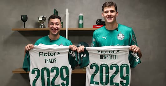 Palmeiras prorroga contratos de Thallys e Benedetti
