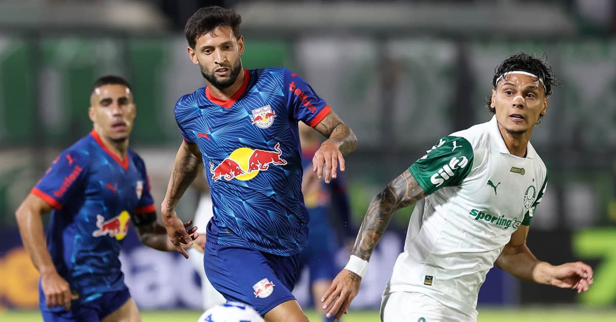 Vídeo: os gols de Red Bull Bragantino 1 x 2 Palmeiras