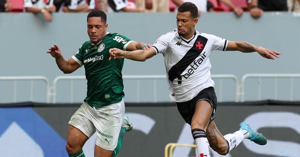 Palmeiras vence o Vasco em Brasília com gol de Vitor Roque