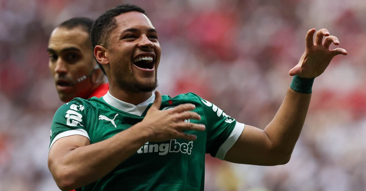 Palmeiras vence o Vasco em Brasília com gol de Vitor Roque
