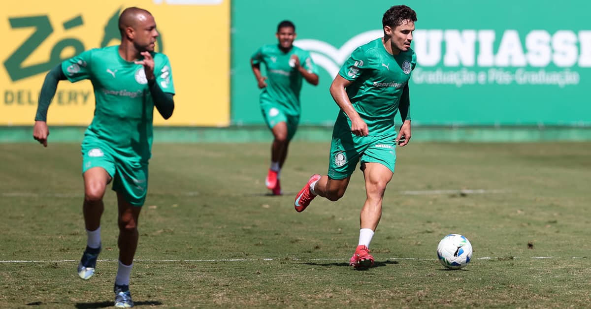 Palmeiras faz treino tático na véspera do jogo contra o Cerro Porteño; veja possível escalação