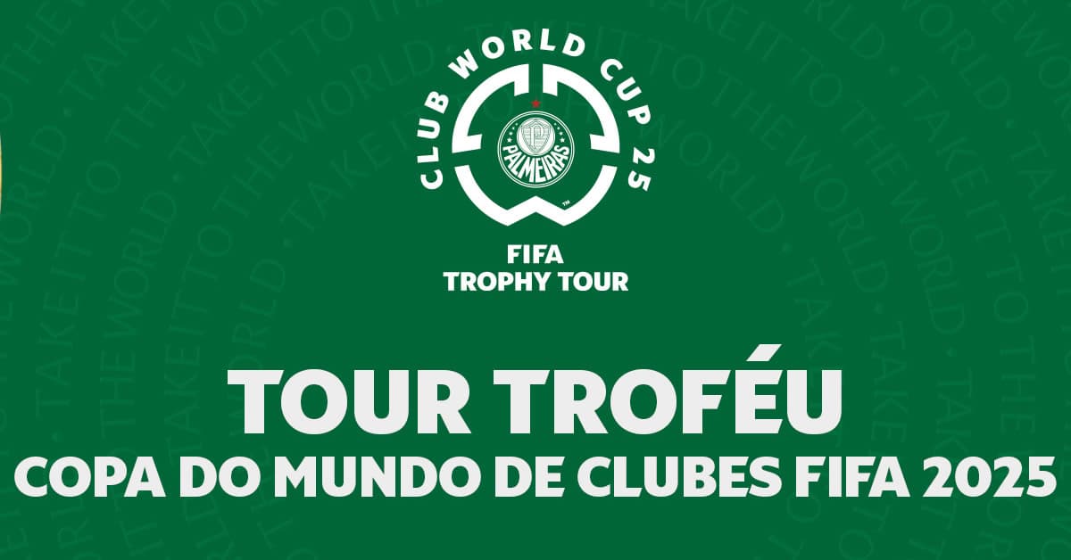 Troféu do Mundial chega ao Palmeiras na sexta-feira; ingresso para visitação é gratuito
