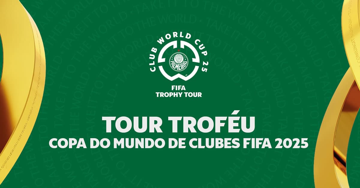 Troféu do Mundial chega ao Palmeiras na sexta-feira; ingresso para visitação é gratuito