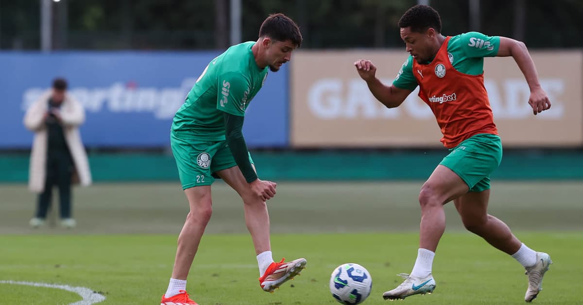 Palmeiras encerra preparação para enfrentar o Cruzeiro; veja provável escalação