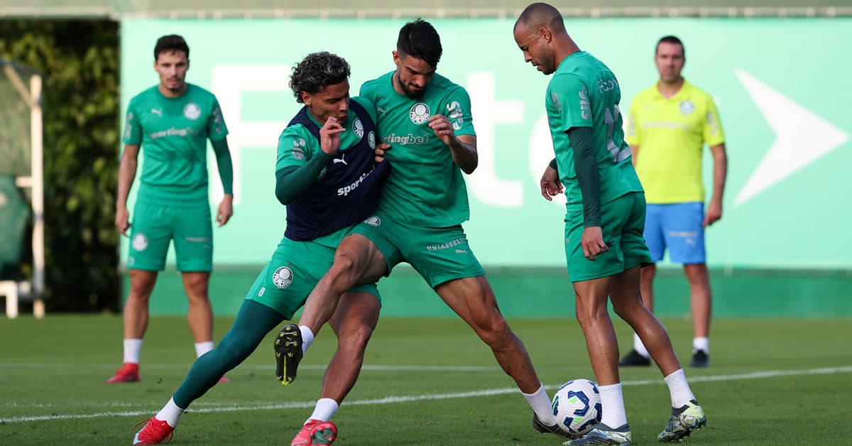 Palmeiras encerra preparação para enfrentar o São Paulo; veja provável escalação