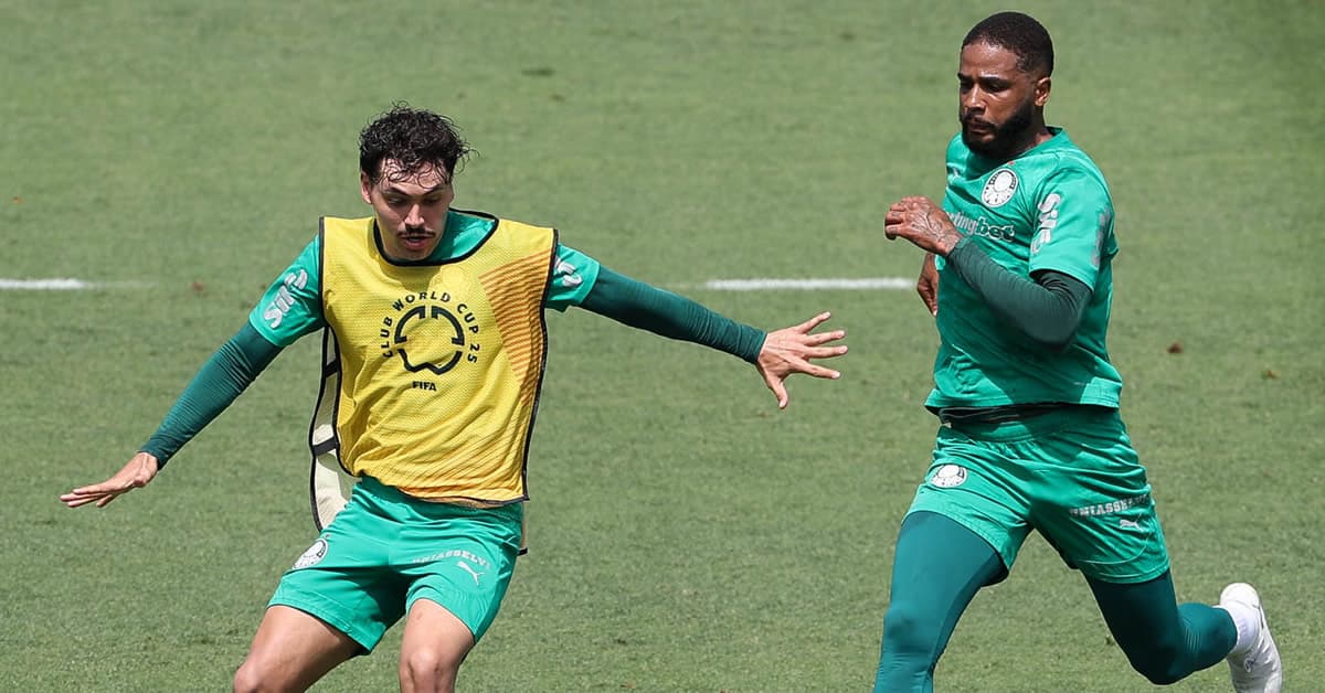 Palmeiras faz treino tático e viaja para Filadélfia; veja possível escalação para enfrentar o Botafogo