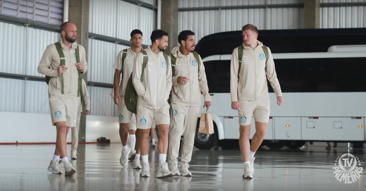 Vídeo: veja como foi a viagem do Palmeiras a Belo Horizonte