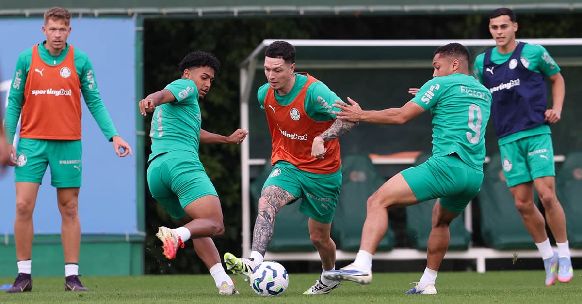 Palmeiras encerra preparação para enfrentar o Atlético-MG; veja provável escalação