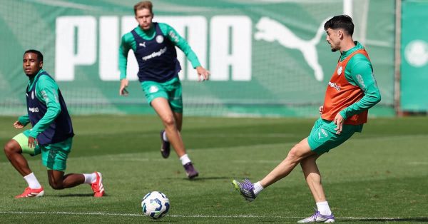 Palmeiras faz treino tático na véspera do jogo contra o Corinthians; veja provável escalação
