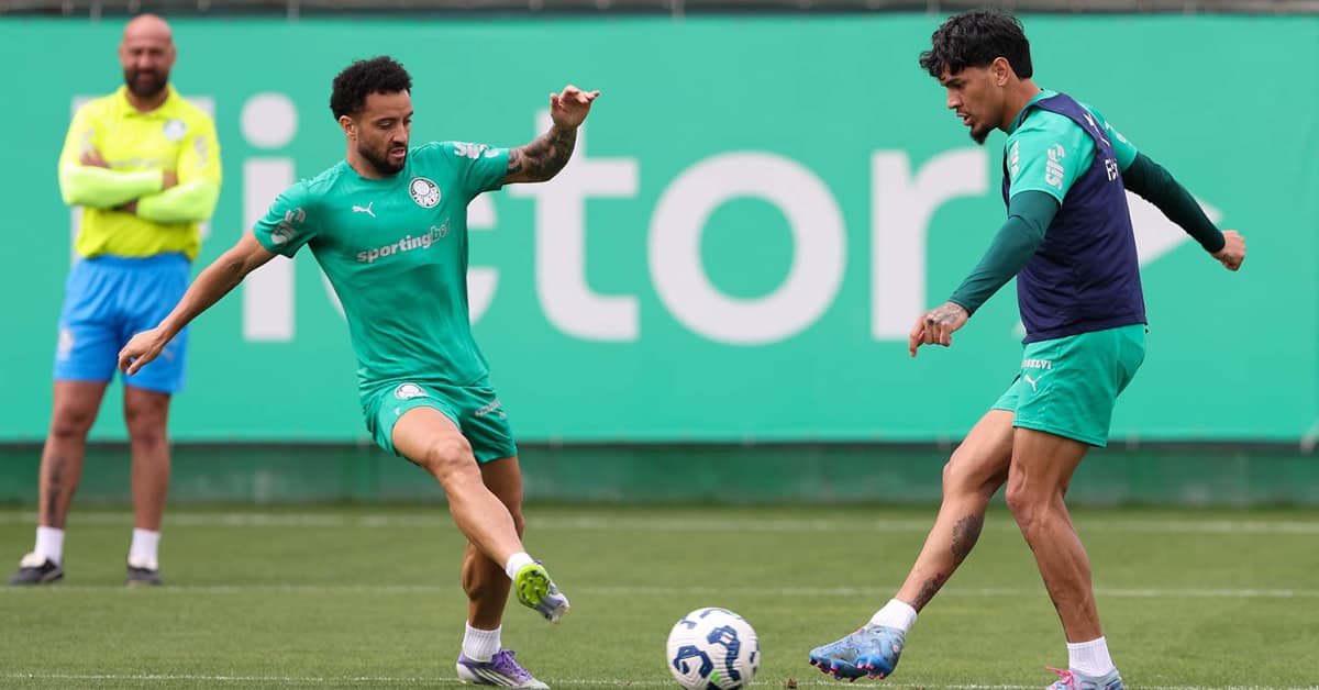 Palmeiras x Corinthians: Abel comanda treino tático na Academia; veja provável escalação
