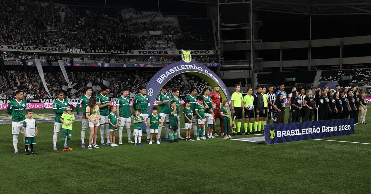 Ficha técnica de Botafogo 0 x 1 Palmeiras