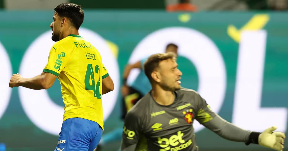 Palmeiras joga bem, vence o Sport e segue na cola do líder do Brasileirão