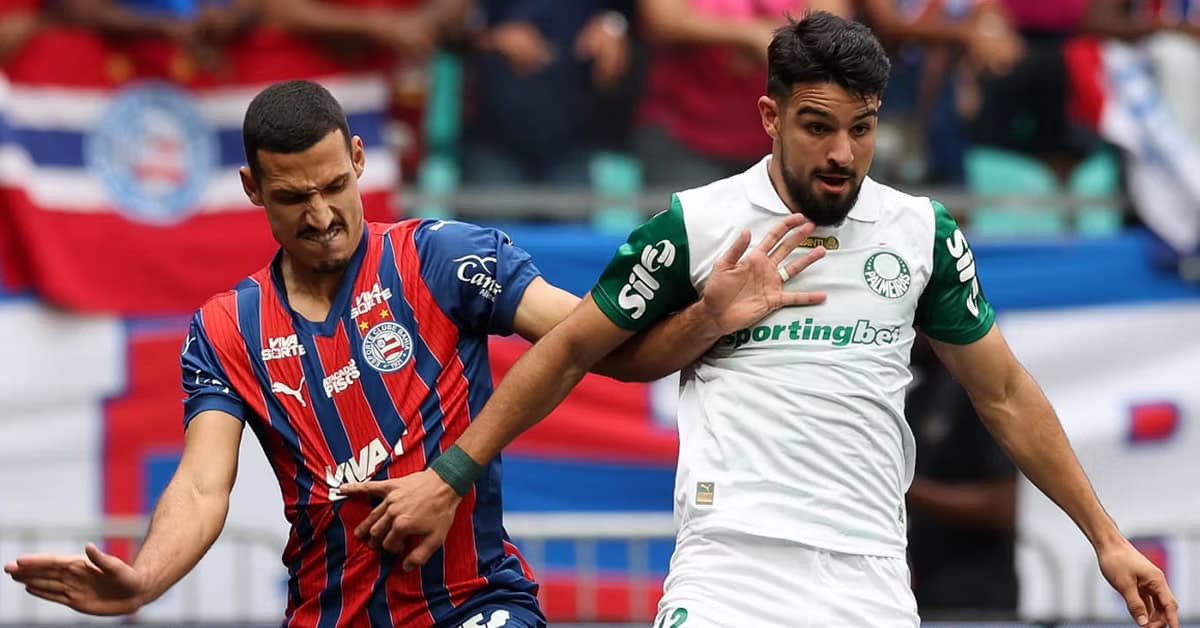 Palmeiras joga mal contra o Bahia e perde invencibilidade de 11 rodadas no Brasileirão