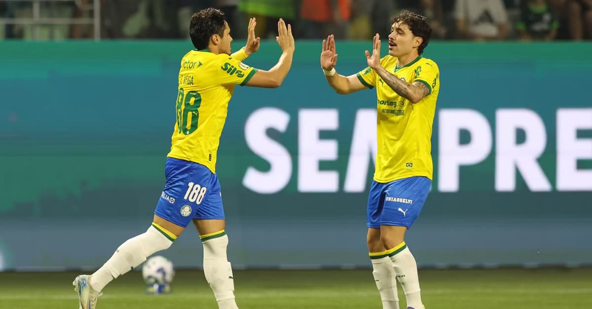 Palmeiras acorda no segundo tempo e goleia o Fortaleza com dois gols de Andreas Pereira