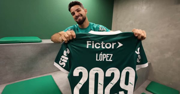 Palmeiras anuncia renovação com López até dezembro de 2029