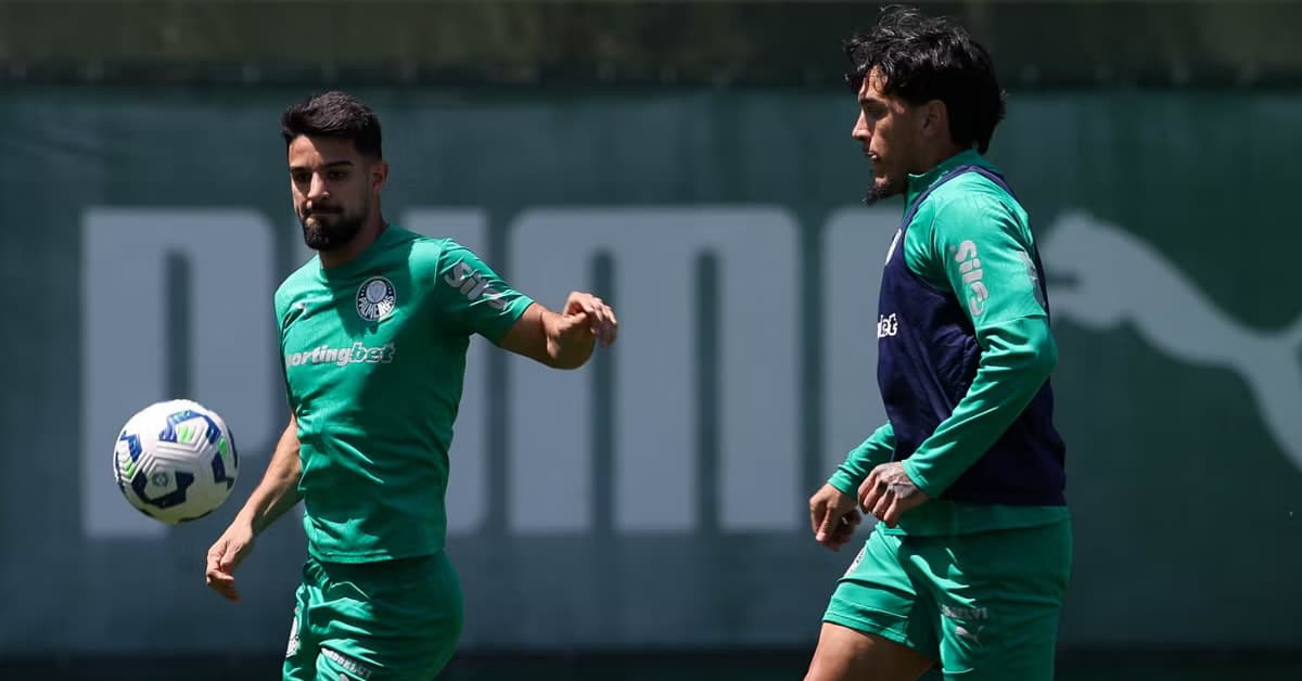 Palmeiras encerra preparação para enfrentar o Bahia; veja possível escalação com até 2 desfalques