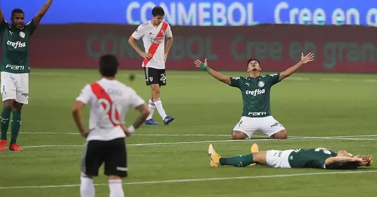 Palmeiras tem só 3 remanescentes do último encontro com o River Plate na Libertadores