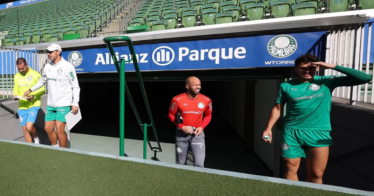 Escalação do Palmeiras: Abel comanda último treino antes do jogo contra o Internacional