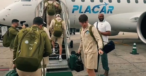 Palmeiras desembarca na Argentina com 24 jogadores; veja quem não viajou