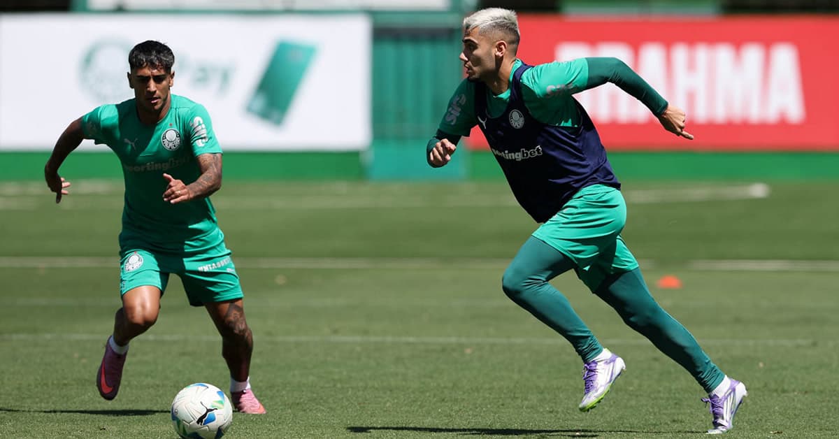 Palmeiras faz último treino no Brasil antes de enfrentar a LDU; escalação tem dúvidas