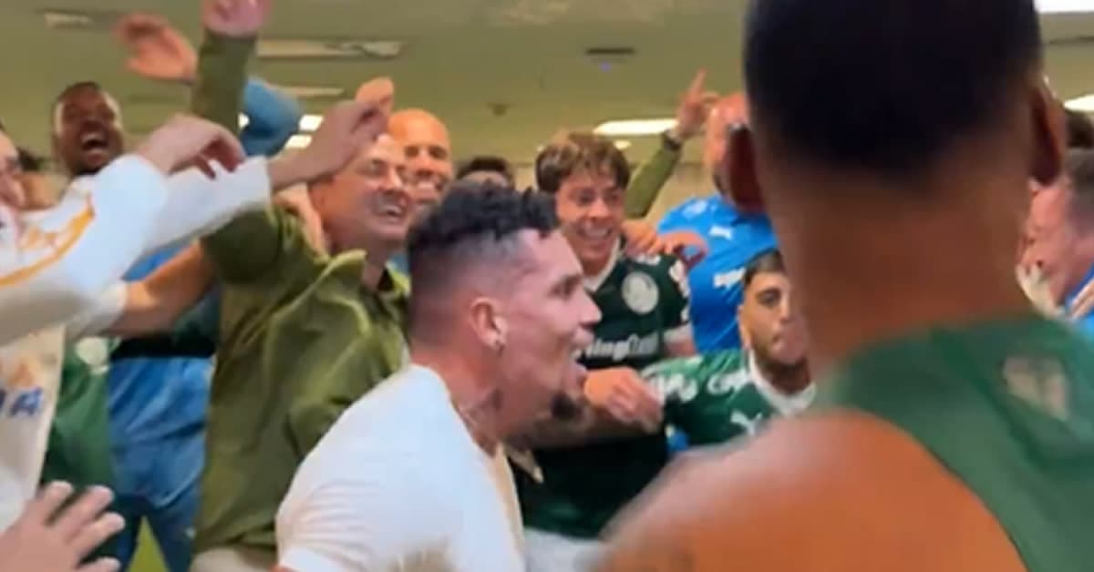 Vídeo: a festa do elenco do Palmeiras após a classificação épica para a final da Libertadores