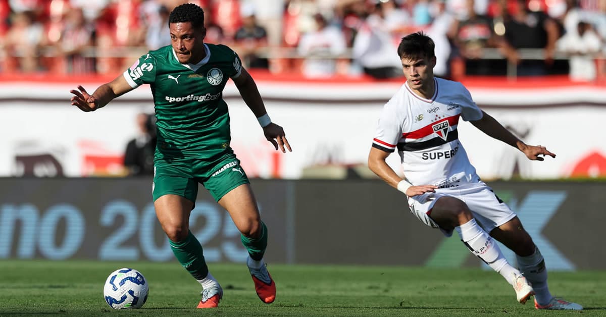Palmeiras acorda no segundo tempo e busca virada histórica sobre o São Paulo no Morumbi