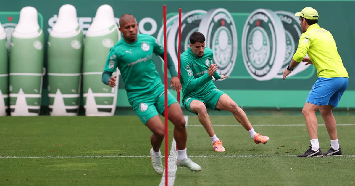 Palmeiras faz treino técnico mirando jogo contra o Juventude; Crias reforçam o elenco