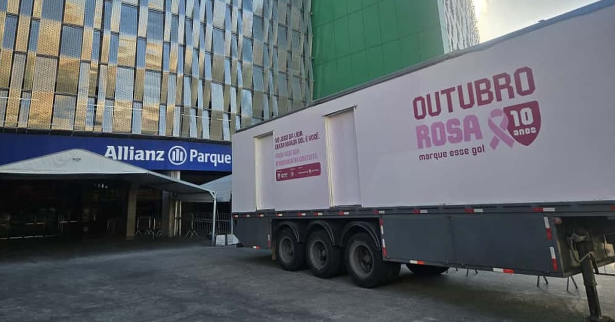 Outubro Rosa no Allianz Parque: Palmeiras e WTorre disponibilizam mamografia gratuita