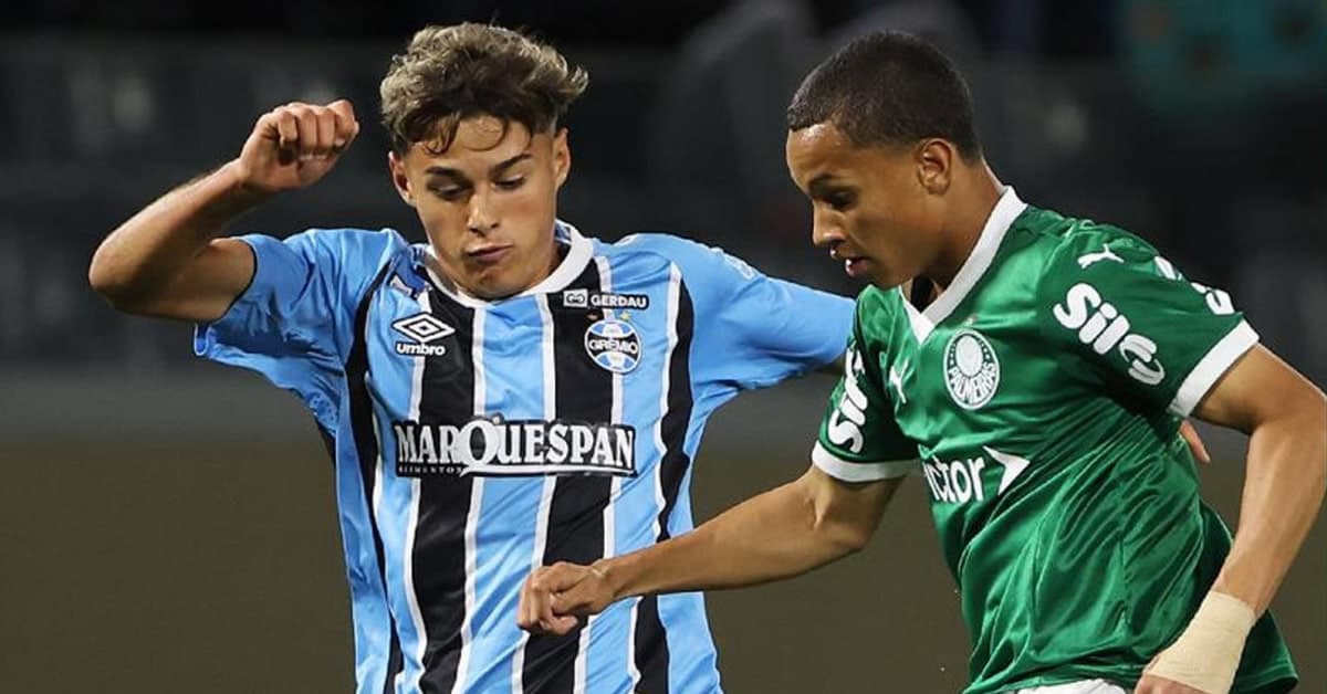 Palmeiras empata com o Grêmio e deixa o Brasileirão Sub-17 nos pênaltis