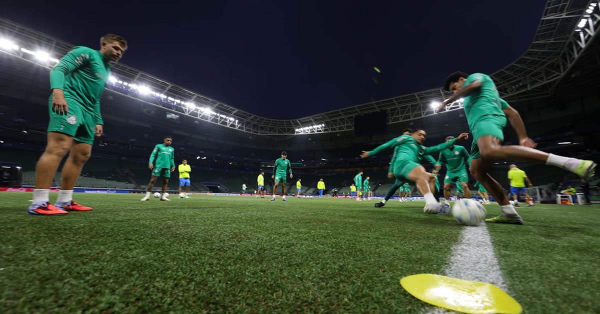 Palmeiras treina no Allianz Parque e encerra preparação para enfrentar o Juventude