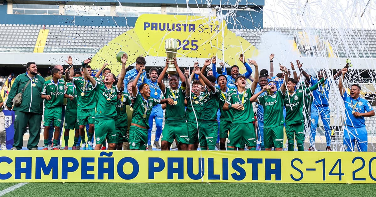 Campeão! Palmeiras empata com o São Paulo e confirma título do Paulista Sub-14