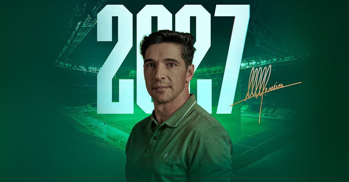 Palmeiras oficializa renovação de Abel Ferreira até 2027