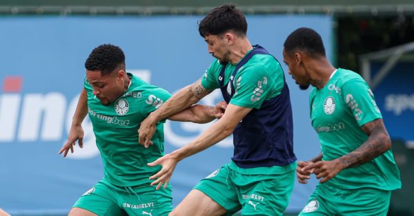 Palmeiras encerra preparação para enfrentar o Atlético-MG; veja provável escalação