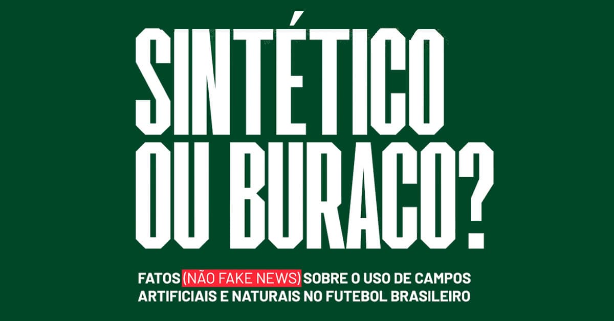Com fatos, Palmeiras desmonta fake news do Flamengo sobre gramado sintético